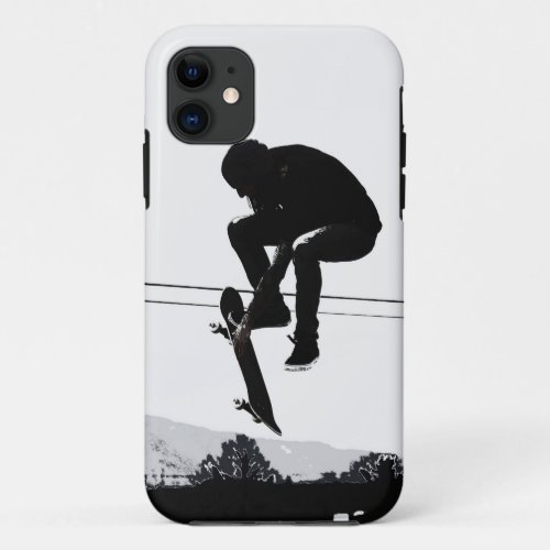 Flying High Skateboarder iPhone 11 Case