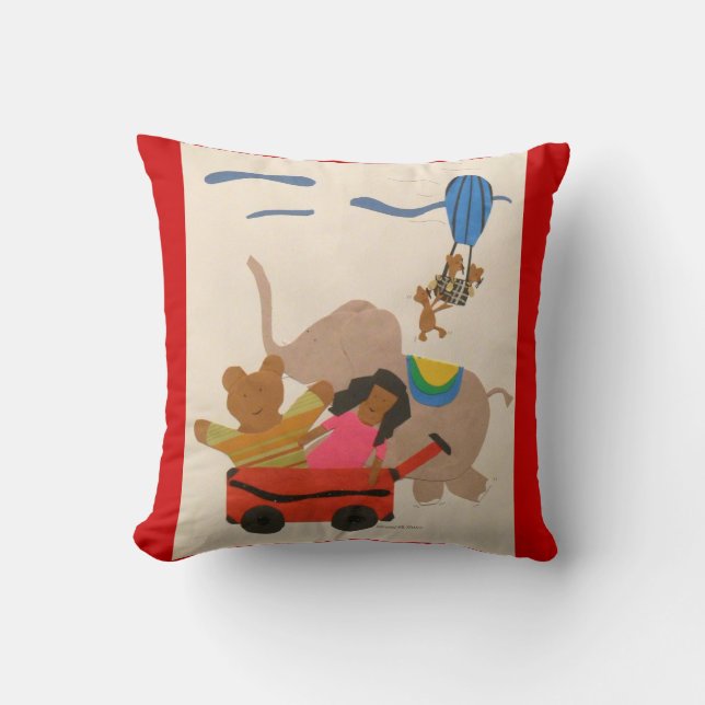 Flying High! Throw Pillow (Front)