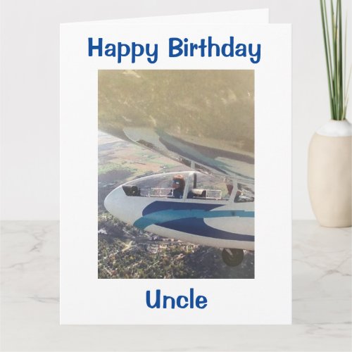 FLYING HIGH WISHES FOR UNCLE'S BIRTHDAY CARD