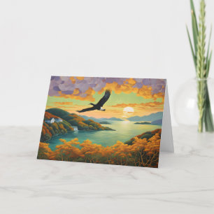 Flying Home Father's Day Holiday Card