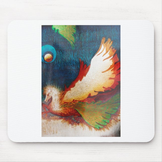Flying Horse 2 Mouse Pad (Front)