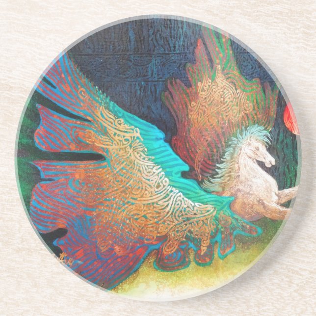 Flying Horse Drink Coaster (Front)