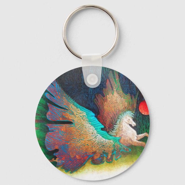 Flying Horse Keychain (Front)