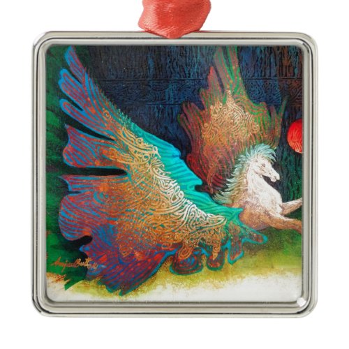 Flying Horse Metal Ornament