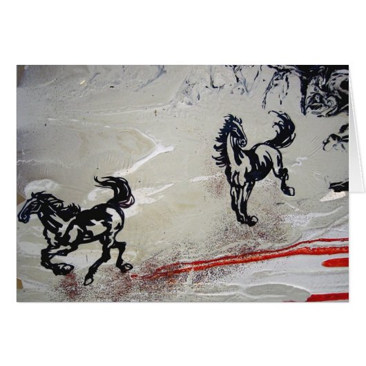 "Flying Horses" Cards (Front Horizontal)