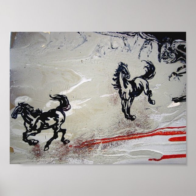 "Flying Horses" Poster (Front)