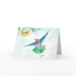 Flying Hummingbird Greeting Card Envelope Included Flying Hummingbird Greeting Card Envelope Included