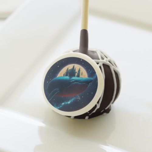 Flying Humpback Whale Moonlight Sea Starry Forests Cake Pops