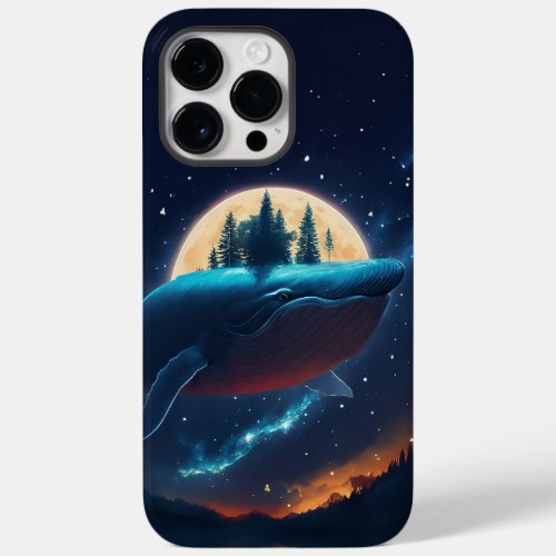 Flying Humpback Whale Moonlight Sea Starry Forests Case_Mate iPhone 14 Pro Max Case