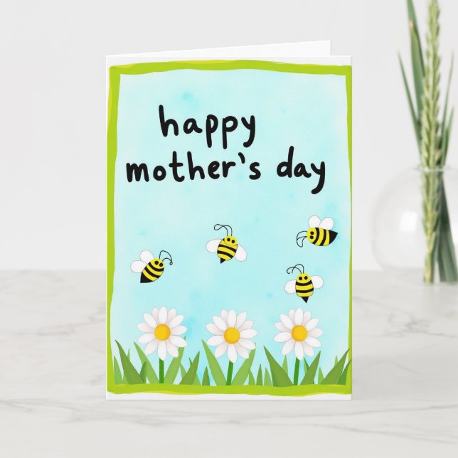 Flying Insect Mothers Day Card (Front)