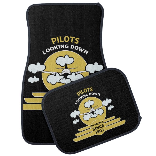 Flying Instructor | Flying School | Graduate | Pro Car Floor Mat (Set)