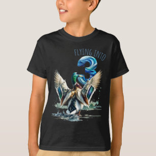 Flying Into 3 Duck Hunting 3rd Birthday Party 3 Ye T-Shirt