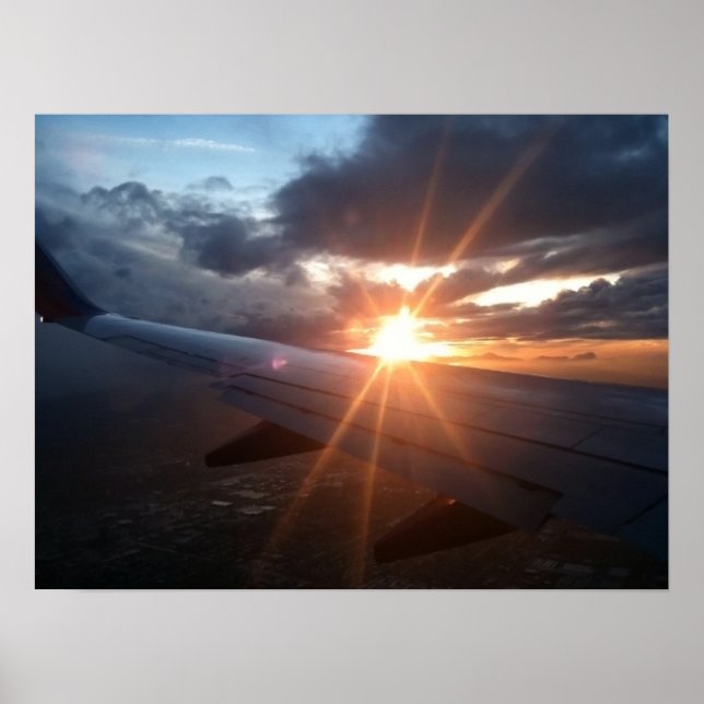 Flying Into The Sunset Poster (Front)