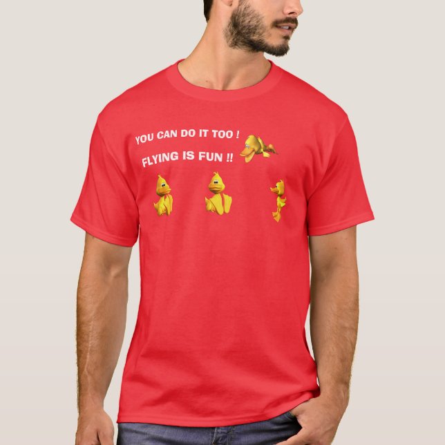 FLYING IS FUN !! T-Shirt (Front)