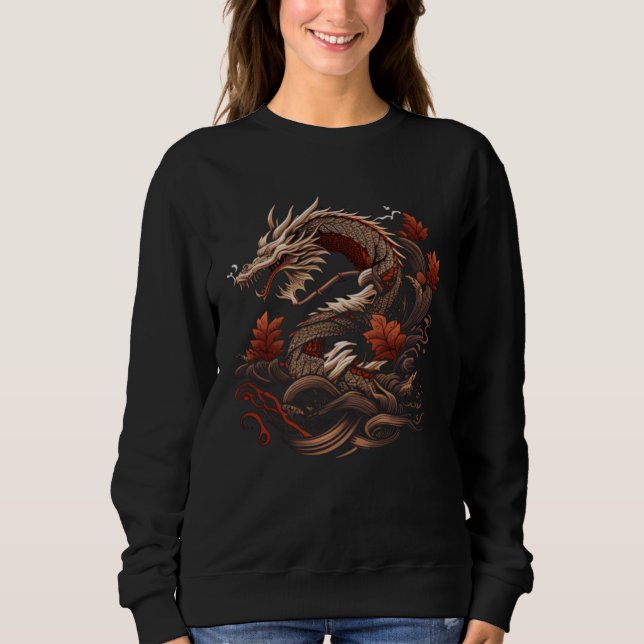 Flying Japanese Dragons Sweatshirt (Front)