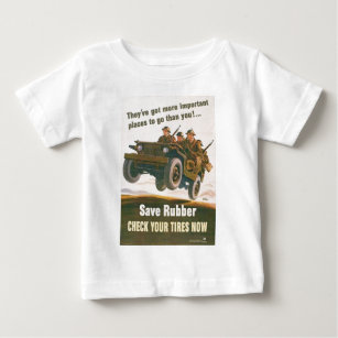 Flying Jeep Poster Baby T-Shirt
