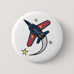 Flying Jet Plane Button