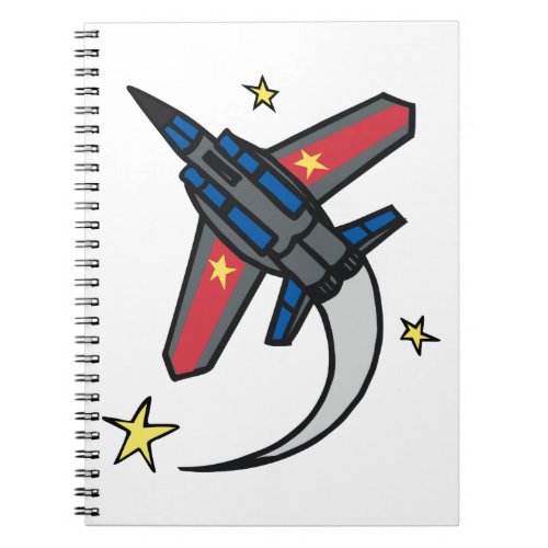 Flying Jet Plane Notebook