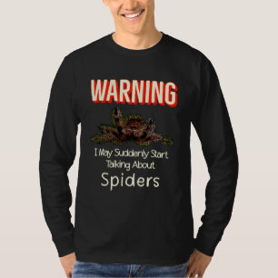 Flying Jumping Spider Warning Spooder Mom Spooder T-Shirt