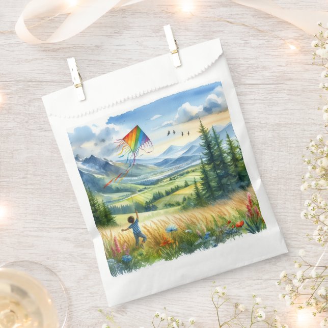 Flying Kite Favor Bags (Clipped)