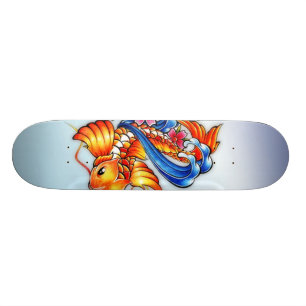 Flying Koi Fish Skateboard Pro