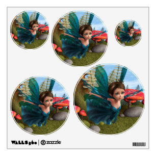 Flying Little Fairy Butterfly Tshirt Wall Sticker