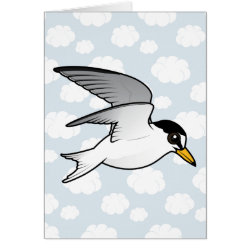 Flying Little Tern Greeting Card