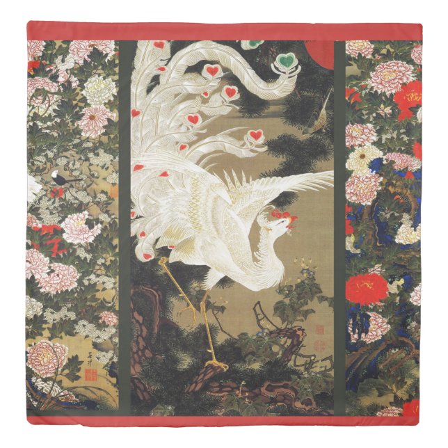 FLYING LOVE PHOENIX,Feathers,Hearts Valentine Day Duvet Cover (Front)
