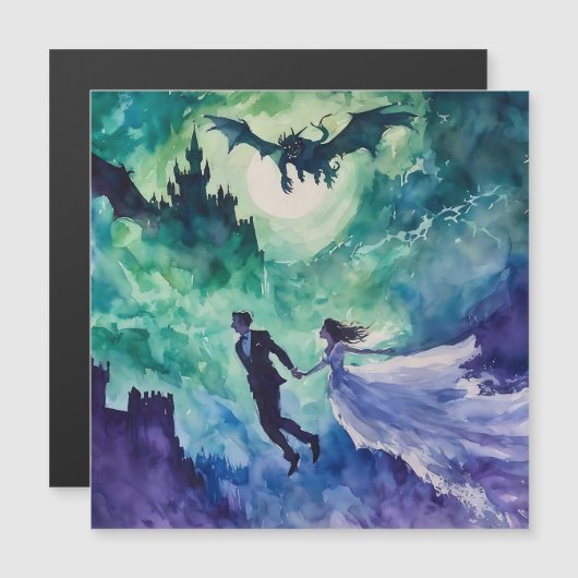 Flying Lovers - Watercolor Painting (Front/Back)