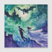 Flying Lovers - Watercolor Painting (Front)