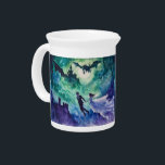 Flying Lovers - Watercolor Painting Beverage Pitcher<br><div class="desc">Artwork by Brady Arnold</div>