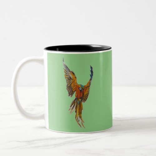 Flying Macaw Two_Tone Coffee Mug
