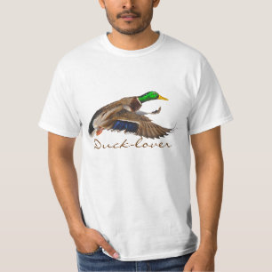 Flying Male Mallard Duck Wildlife T-Shirt