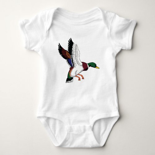 Flying Mallard Baby Bodysuit