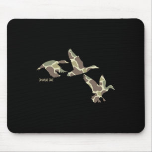 Flying Mallard Duck Camouflage Camo Duck Hunting C Mouse Pad