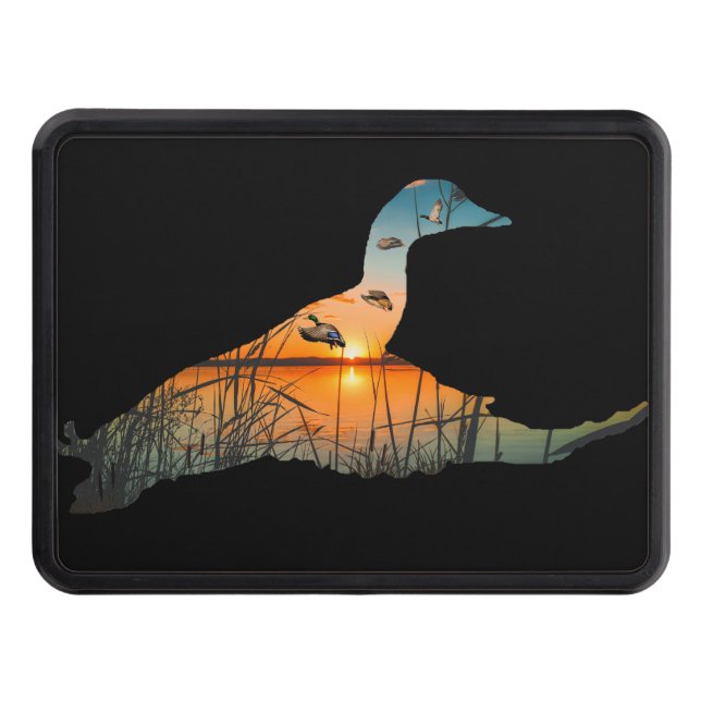 Flying Mallard Duck Hunting Hitch Cover (Front)