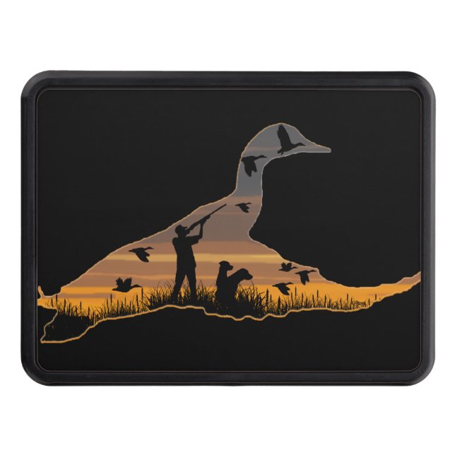 Flying Mallard Duck Hunting trailer Hitch Cover (Front)