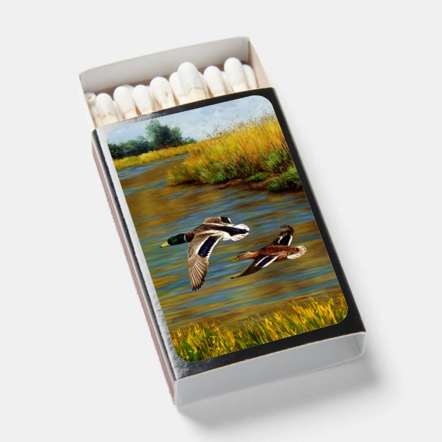 Flying Mallard Ducks Matchboxes (Front Open)