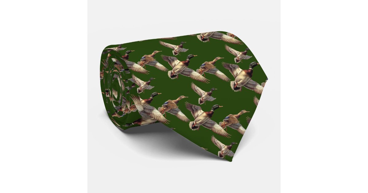 Properly Tied Portland Pocket Tee, Flying Mallard on Moss Grey