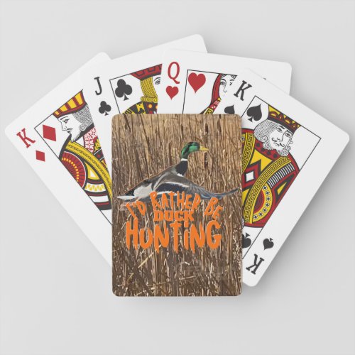 Flying Mallard Playing Cards Duck Hunting  Poker Cards