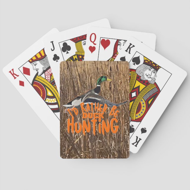 Flying Mallard Playing Cards, Duck Hunting  Poker Cards (Back)