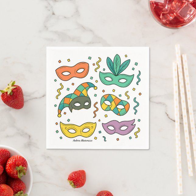 Flying Masks Napkins (Insitu)