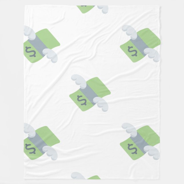 flying money emoji blanket (Front)