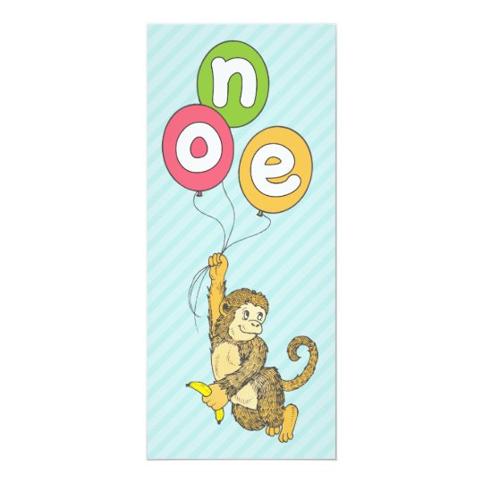 Flying Monkey 1st Birthday Invitation