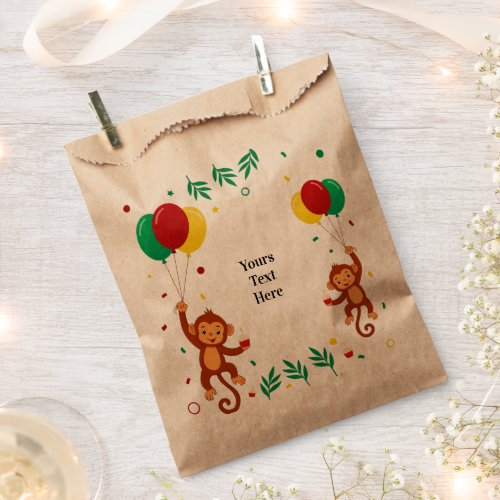 Flying Monkey Balloon Favor Bag