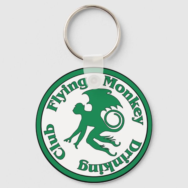 Flying Monkey Drinking Club Keychain (Front)
