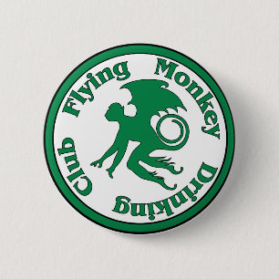 Flying Monkey Drinking Club Pinback Button