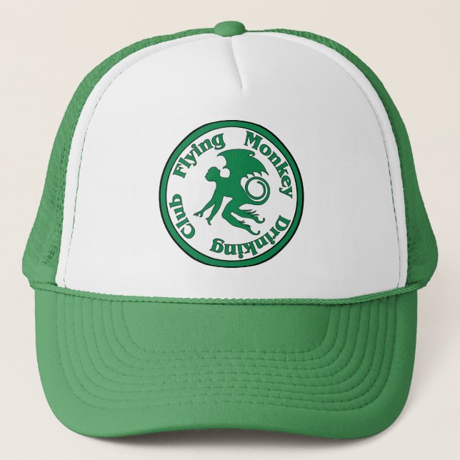 Flying Monkey Drinking Club Trucker Hat (Front)