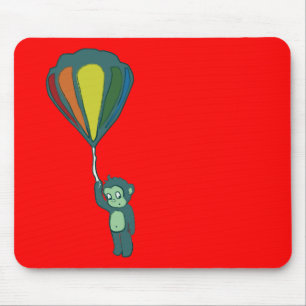 flying monkey : hot air balloon mouse pad