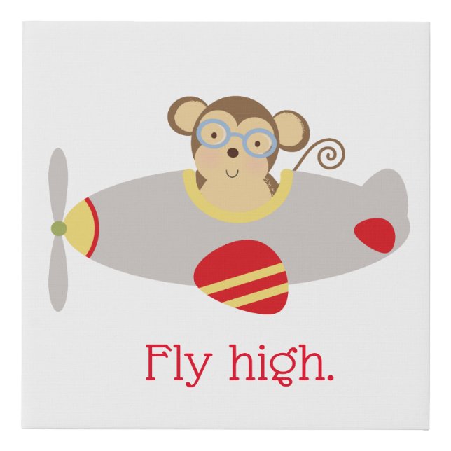 Flying Monkey Nursery Wall Art (Front)